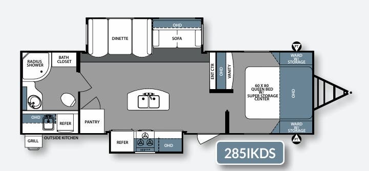 View 2017 Forest River Surveyor 285IKDS complete specs and manufacturer brochures