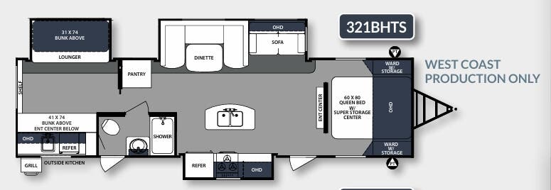View 2017 Forest River Surveyor 321BHTS complete specs and manufacturer brochures