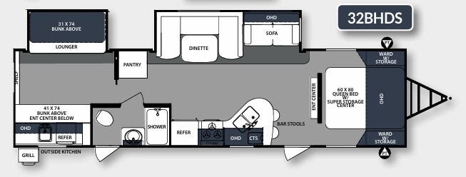 View 2017 Forest River Surveyor 32BHDS complete specs and manufacturer brochures