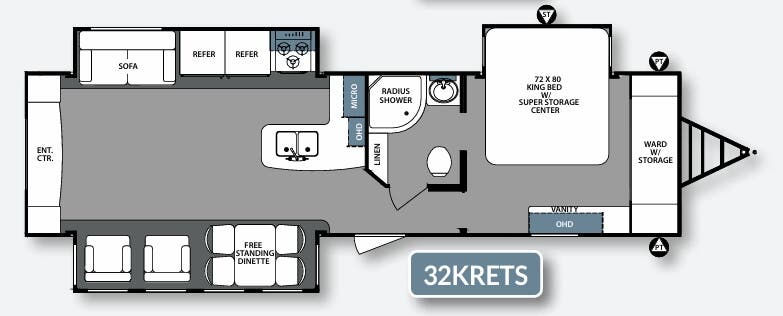 View 2017 Forest River Surveyor 32KRETS complete specs and manufacturer brochures