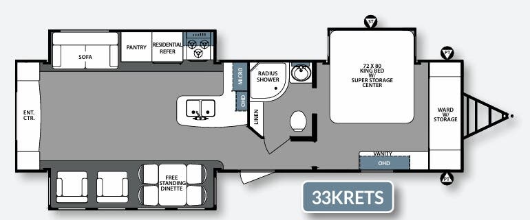 View 2017 Forest River Surveyor 33KRETS complete specs and manufacturer brochures