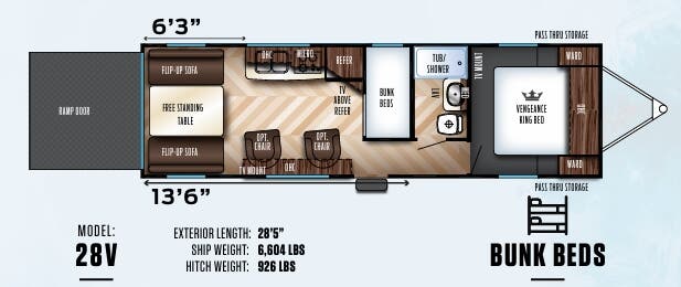 View 2017 Forest River Vengeance 28V complete specs and manufacturer brochures