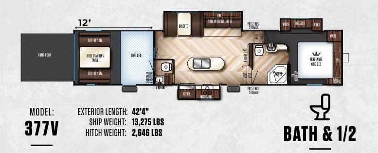 View 2017 Forest River Vengeance 377V complete specs and manufacturer brochures