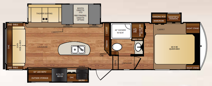 View 2017 Forest River Wildcat 29RLX complete specs and manufacturer brochures