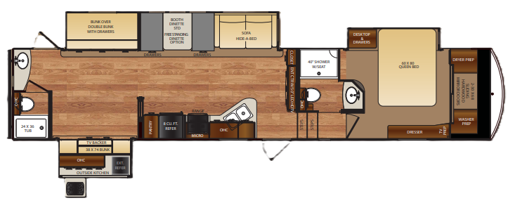 View 2017 Forest River Wildcat 363RB complete specs and manufacturer brochures