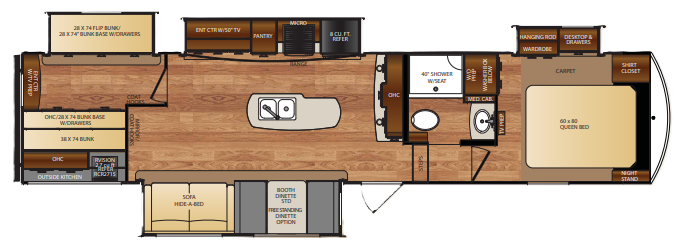View 2017 Forest River Wildcat 36BHX complete specs and manufacturer brochures