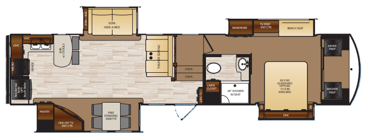 View 2017 Forest River Wildcat 37WB complete specs and manufacturer brochures