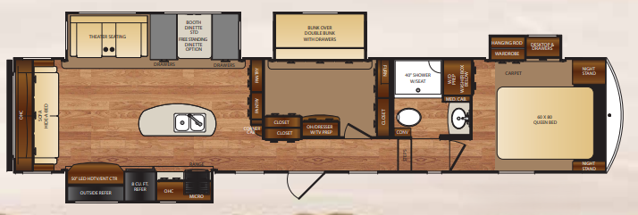 View 2017 Forest River Wildcat 38MBX complete specs and manufacturer brochures