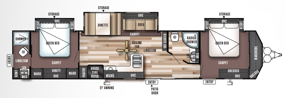 View 2017 Forest River Wildwood DLX 4002Q complete specs and manufacturer brochures
