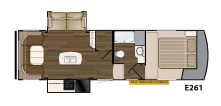 View 2017 Heartland ElkRidge Xtreme Light E261 complete specs and manufacturer brochures
