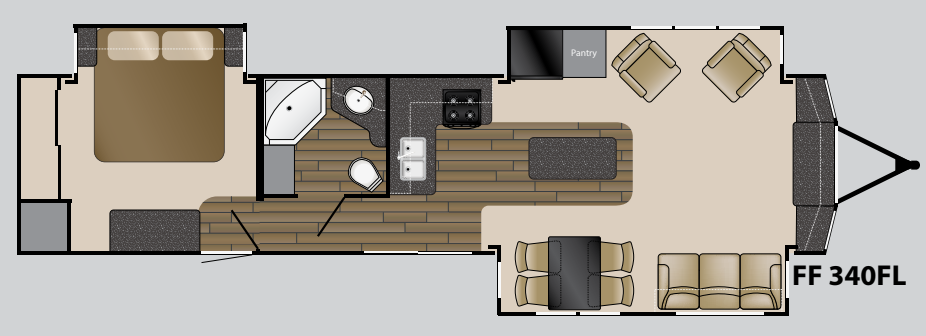 View 2017 Heartland Fairfield 340 FL complete specs and manufacturer brochures
