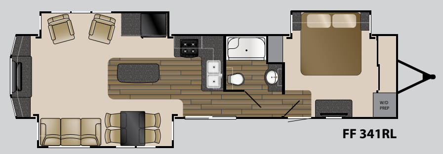 View 2017 Heartland Fairfield 341 RL complete specs and manufacturer brochures