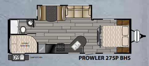 View 2017 Heartland Prowler 275P BHS complete specs and manufacturer brochures