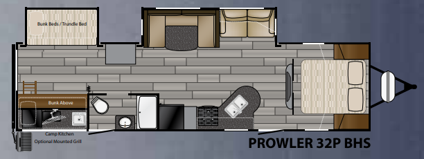 View 2017 Heartland Prowler 32P BHS complete specs and manufacturer brochures