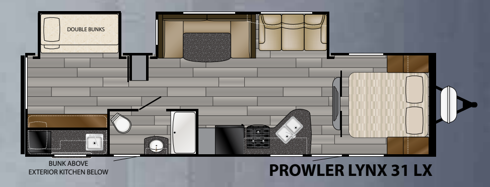 View 2017 Heartland Prowler Lynx 31LX complete specs and manufacturer brochures