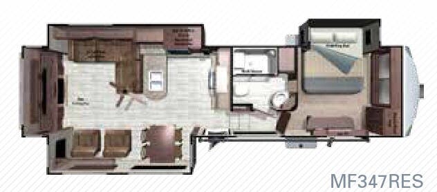 View 2017 Highland Ridge Mesa Ridge MF347RES complete specs and manufacturer brochures