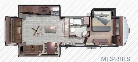 View 2017 Highland Ridge Mesa Ridge MF348RLS complete specs and manufacturer brochures