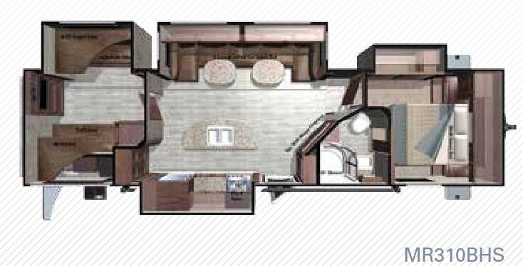 View 2017 Highland Ridge Mesa Ridge MR310BHS complete specs and manufacturer brochures