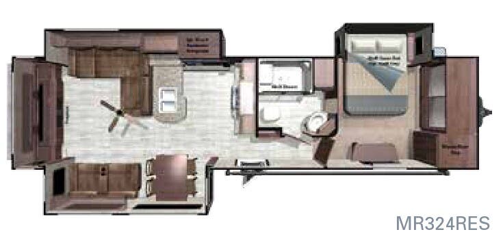 View 2017 Highland Ridge Mesa Ridge MR324RES complete specs and manufacturer brochures