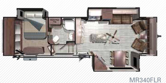 View 2017 Highland Ridge Mesa Ridge MR340FLR complete specs and manufacturer brochures