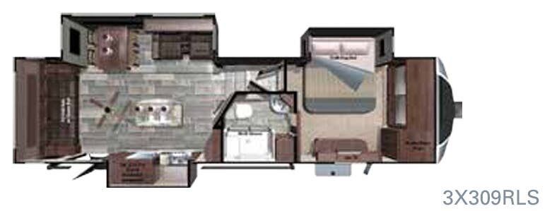 View 2017 Highland Ridge Open Range 3X 3X309RLS complete specs and manufacturer brochures