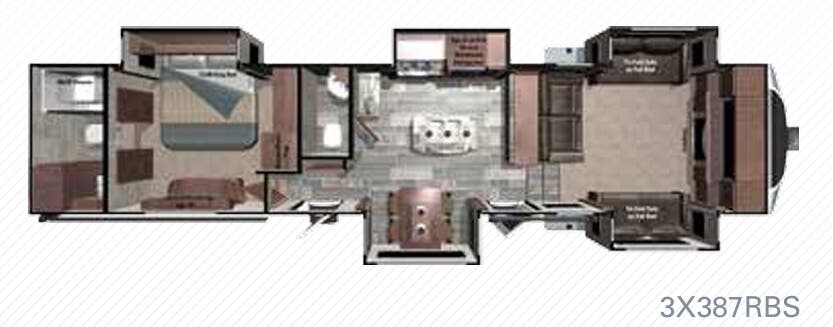 View 2017 Highland Ridge Open Range 3X 3X387RBS complete specs and manufacturer brochures