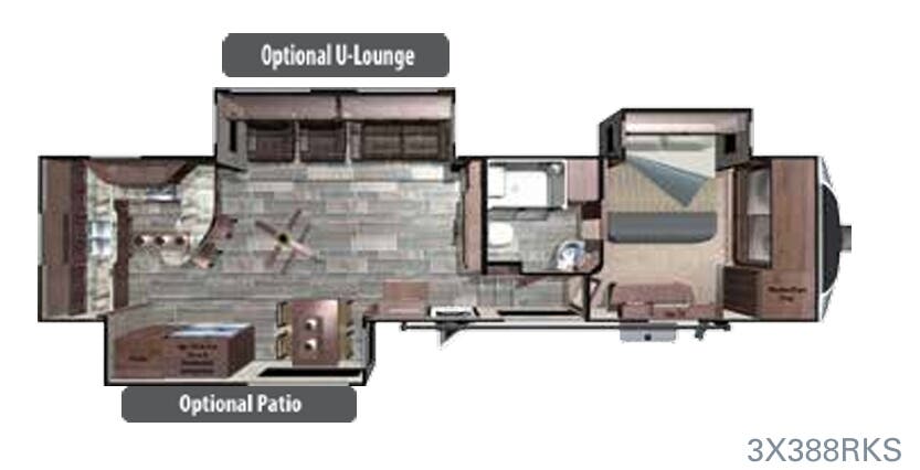 View 2017 Highland Ridge Open Range 3X 3X388RKS complete specs and manufacturer brochures