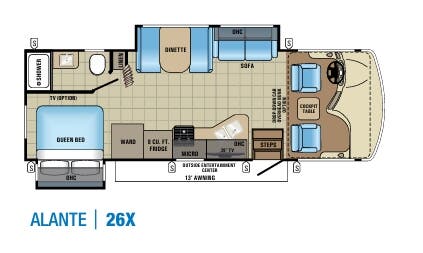 View 2017 Jayco Alante 26X complete specs and manufacturer brochures