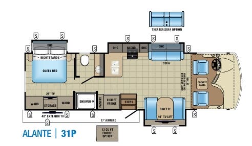 View 2017 Jayco Alante 31P complete specs and manufacturer brochures