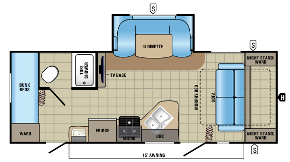 View 2017 Jayco Jay Feather 23BHM complete specs and manufacturer brochures