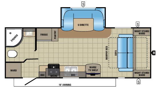 View 2017 Jayco Jay Feather 23RBM complete specs and manufacturer brochures