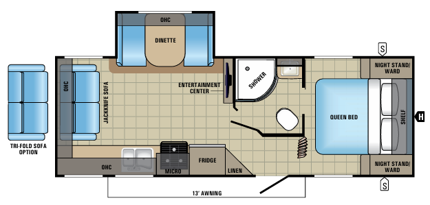View 2017 Jayco Jay Feather 23RLSW complete specs and manufacturer brochures