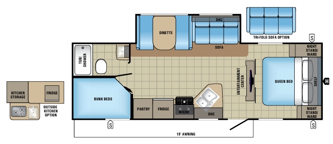 View 2017 Jayco Jay Feather 25BH complete specs and manufacturer brochures