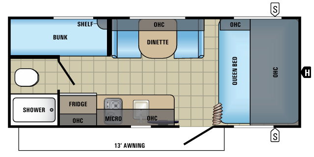 View 2017 Jayco Jay Feather 7 19BH complete specs and manufacturer brochures