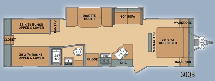 View 2017 Shasta Oasis 30QB complete specs and manufacturer brochures