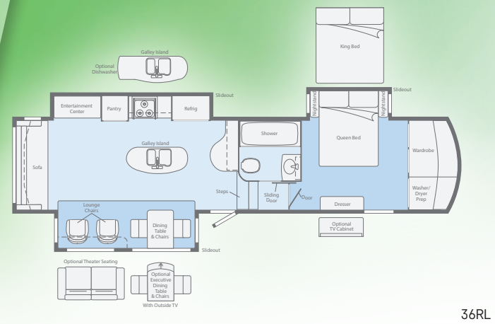View 2017 Winnebago Destination 36RL complete specs and manufacturer brochures