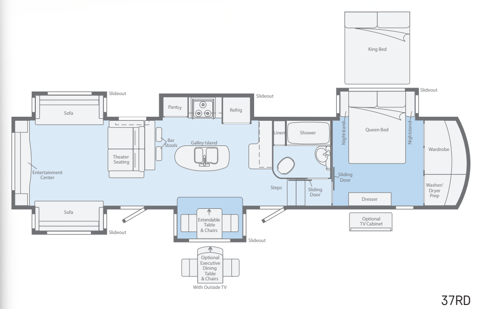 View 2017 Winnebago Destination 37RD complete specs and manufacturer brochures