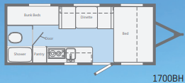 View 2017 Winnebago Micro Minnie 1700BH complete specs and manufacturer brochures