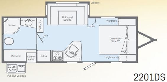 View 2017 Winnebago Minnie 2201DS complete specs and manufacturer brochures