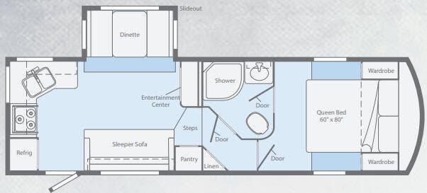 View 2017 Winnebago Voyage Lite 25RKS complete specs and manufacturer brochures