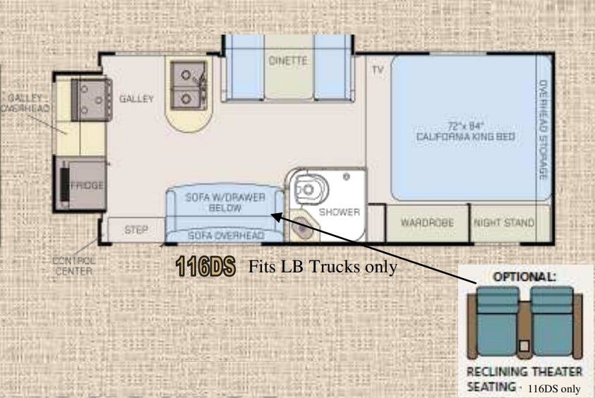 View 2018 Adventurer Adventurer 116DS complete specs and manufacturer brochures