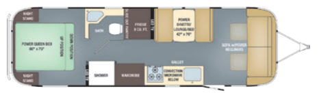 View 2018 Airstream Classic 30RB complete specs and manufacturer brochures