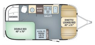 View 2018 Airstream Flying Cloud 19CB complete specs and manufacturer brochures