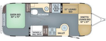 View 2018 Airstream Flying Cloud 25RB complete specs and manufacturer brochures