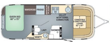 View 2018 Airstream Flying Cloud 26RB complete specs and manufacturer brochures