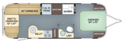 View 2018 Airstream International Signature 27FB complete specs and manufacturer brochures