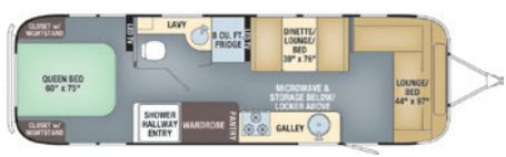 View 2018 Airstream International Signature 30RB complete specs and manufacturer brochures