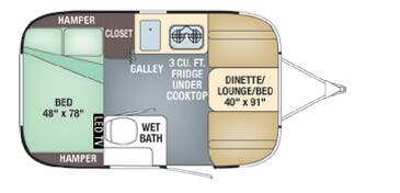 View 2018 Airstream Sport 16RB complete specs and manufacturer brochures