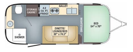 View 2018 Airstream Sport 22FB complete specs and manufacturer brochures
