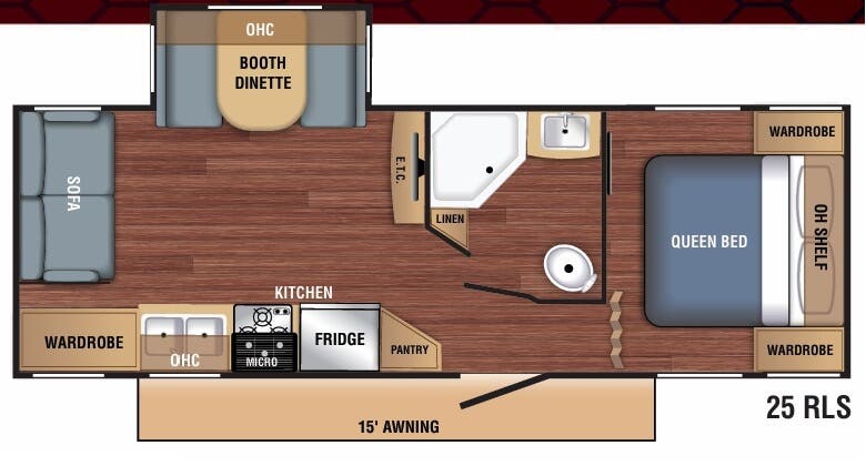 View 2018 Braxton Creek BX 25RLS complete specs and manufacturer brochures